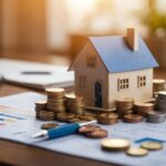House Model with Coins - Loan Concept